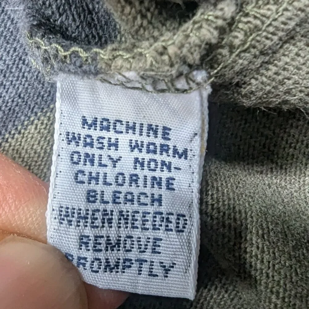 Rare Vintage Ralph Lauren Polo Sport Men's Shirt Gray Black Yellow Size Large L - Picture 6 of 8